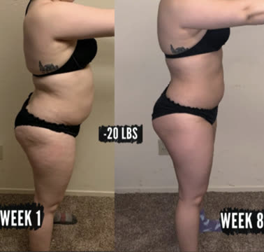 Client before and after
