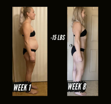 Client before and after