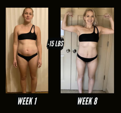 Client before and after