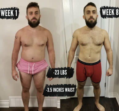 Client before and after